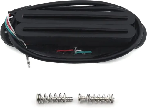 Miniatura 8 de FLEOR Humbucker de doble riel caliente de tamaño single-coil para guitarra (12-13K), crema