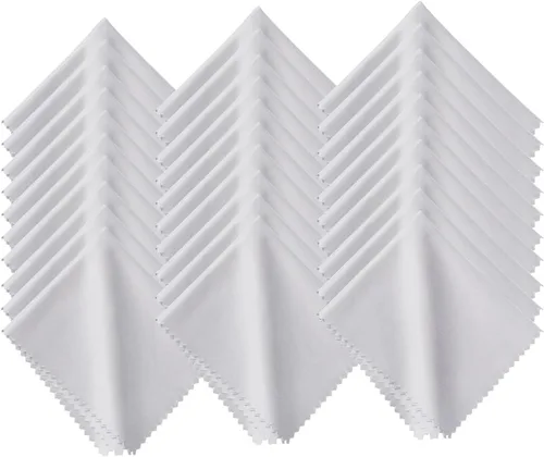 Miniatura 7 de Paño de limpieza de microfibra, paquete de 30 – 200+ GSM pesado sin pelusa sin rayas y arañazos para lentes, gafas, pantallas, lente de cámara, 7 x