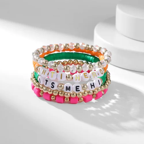 Miniatura 4 de AIMADE Taylor Album - Pulsera inspirada en el álbum para amantes de la reputación intrépida 1989, juego de pulseras bohemias en capas de amistad