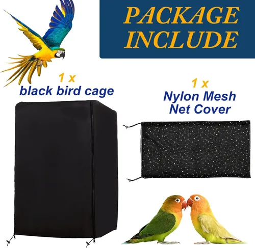 Miniatura 6 de Funda universal para jaula de pájaros, funda de jaula para mascotas, tela Oxford 100% sombreada con capa de revestimiento de poliuretano, buenas