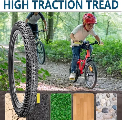 Miniatura 7 de Paquete de 2 neumáticos de bicicleta de 14/16"/18"/20"/26"x2.125" con o sin tubos interiores 14/16/18/20x1.75/1.95/2.125 AV 1.260 in válvulas