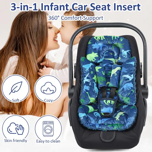 Miniatura 7 de TANOFAR Soporte de Cabeza para Asiento de Coche para Bebé - Inserto para Asiento de Coche Infantil para Niñas y Niños Recién Nacidos - Soporte