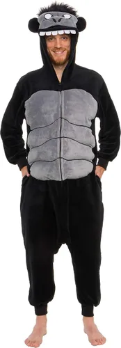 Miniatura 3 de Silver Lilly Gorilla Costume - Disfraz de animal de felpa de una pieza para adultos