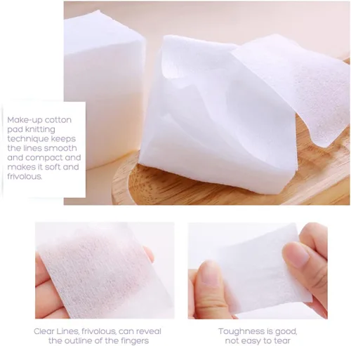 Miniatura 5 de 1000pcs maquillaje facial suave algodón almohadillas para la cara maquillaje eliminación