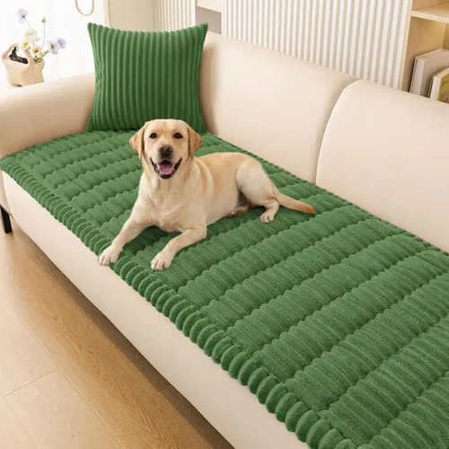 Miniatura 13 de Smiry Funda de Sofá para Perros Lavable, Fundas de Sofá para Mascotas Antideslizantes y Peludas para Sofá de 3 Cojines Apto para Mascotas, Protector