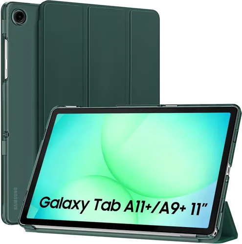 Miniatura 21 de MoKo Funda para Galaxy Tab A9+/A9 Plus de 11 pulgadas 2023, Funda Protectora Inteligente Delgada con Soporte y Carcasa Trasera Translúcida de PC