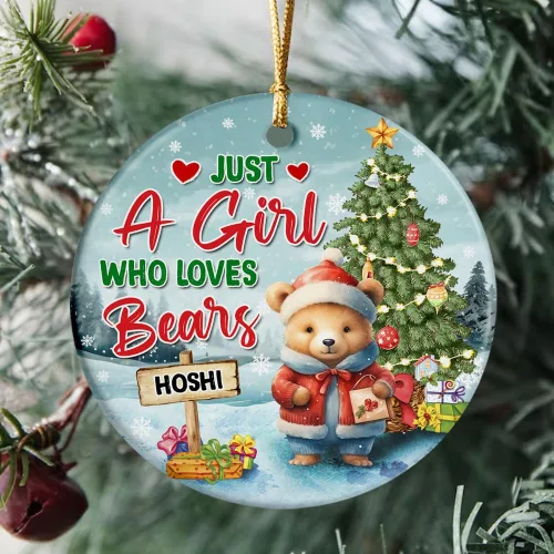 Miniatura 6 de Regalos para amantes de las mascotas, adorno de Navidad personalizado, árbol de Navidad de mapache, regalos para niñas y niños, adorno de mapache