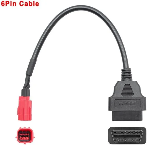 Miniatura 3 de Adaptador Euro5 de 6 pines Motorrad para bicicleta, diagnosticar OBD motocicleta de 6 pines a OBD2 Algunos K-Line y CAN-BusKTM Moto Guzzi Piaggio