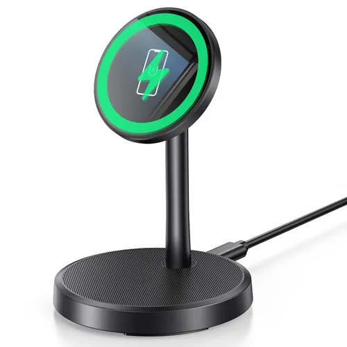 Cargador inalámbrico magnético para iPhone, soporte de cargador rápido Mag-Safe de 15 W para iPhone 17/17 Air/17 Pro/17 Pro Max 16/15/14/13/12