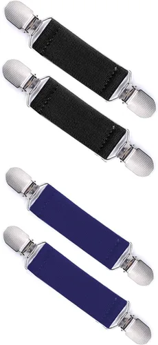 Miniatura 12 de UTTPLL Clips para guantes de acero inoxidable, clips para guantes para niños, bebés, niños y niñas de invierno, clips elásticos para guantes