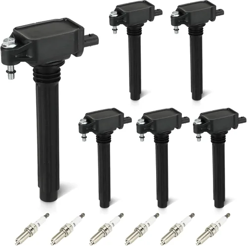 Miniatura 8 de Juego de 6 bobinas de encendido azul de 3.6 L compatibles con Chrysler 200 300 Town & Country, Dodge Avenger Challenger Charger Durango Grand