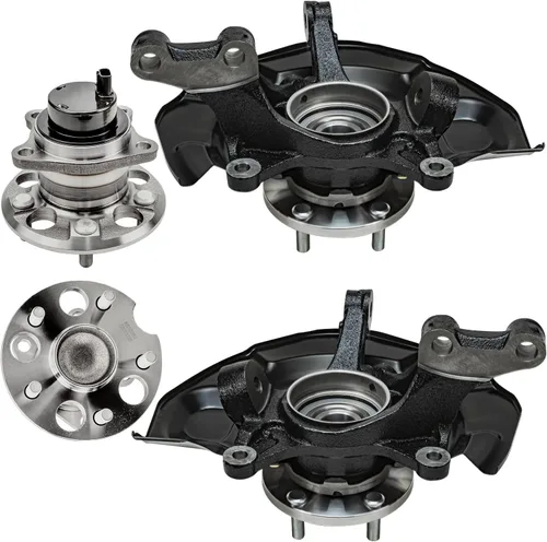 Miniatura 108 de Detroit Axle - Kit de nudillos traseros izquierdo FWD para Hyundai Santa Fe 2007-2009 Veracruz 2007-2012, reemplazo del conjunto de cojinete