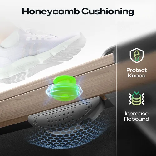 Miniatura 6 de UREVO Caminadora Inteligente Plegable, Cinta de Correr para Escritorio de Pie con Doble Absorción de Impactos, Funcionamiento Silencioso, Aplicación