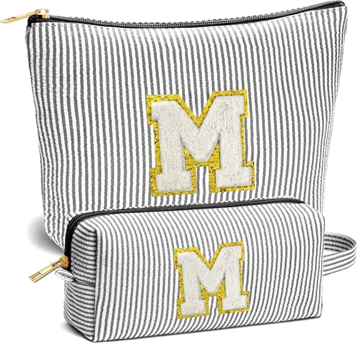 Miniatura 60 de Set de Bolsos de Maquillaje de Viaje - Bolso Inicial de Aseo de Viaje, Bolso de Cosméticos Portátil Bolso de Maquillaje de Viaje con Artículos Azul