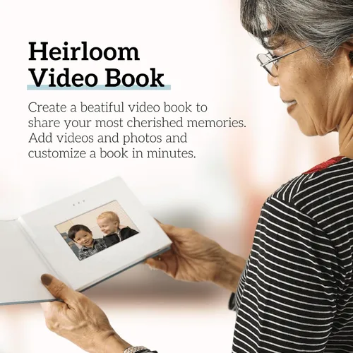 Miniatura 3 de Heirloom Video Book - Pantalla HD de 5 pulgadas para regalo de memoria personalizada, boda, cumpleaños, Navidad, aniversario, recuerdo de fotos