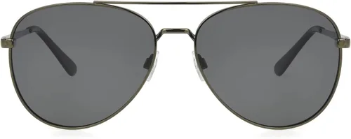 Miniatura 2 de Foster Grant Oliver - Lentes de sol polarizados para hombre, lentes de sol digitales, metal pistola y negro, 2.323 in de EE. UU