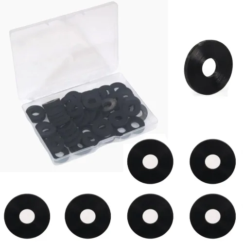 Miniatura 8 de Arandela de goma, 30 piezas de arandelas espaciadoras de goma de 1-1/2 de diámetro exterior x 3/8 pulgadas de diámetro interior x 1/8 de grosor