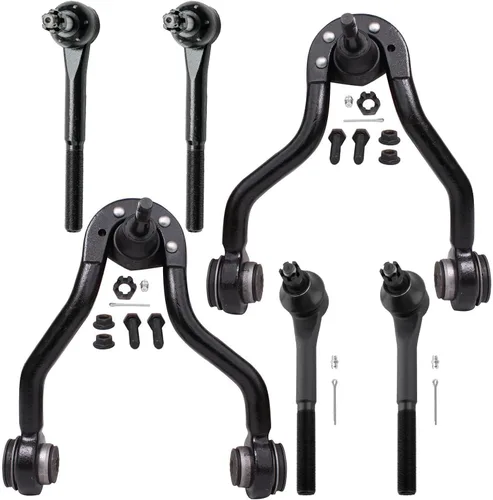 Miniatura 140 de Detroit Axle - Kit de brazos de control de extremo delantero 4WD para Ford 04-08 F-150, 06-08 Lincoln Mark LT, 4 extremos de barra de acoplamiento