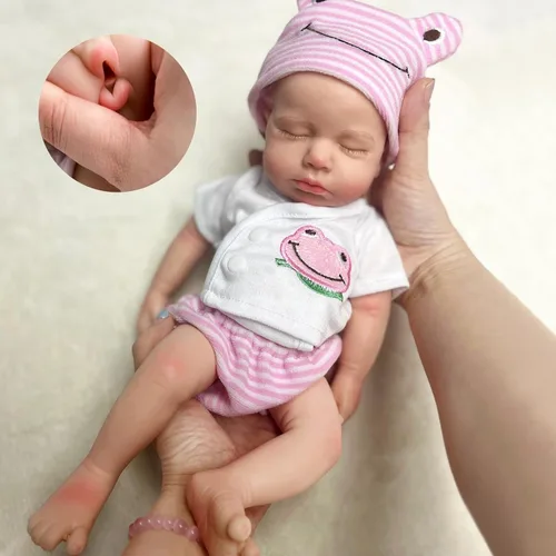 OtardDolls Muñecas Reborn de 33cm de Silicona para Niñas, Muñecas de Cuerpo Completo, Realistas, Hechas a Mano, Pintadas, Muñecas Reborn de Silicona