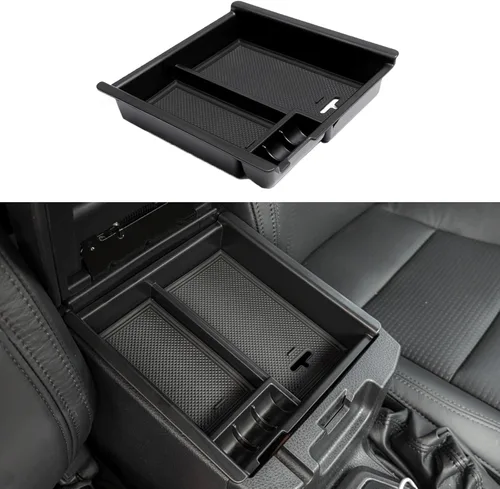 Miniatura 7 de JDMCAR Bandeja organizadora de consola central compatible con accesorios Toyota Tacoma 2016-2022 2023, contenedor de inserción de reposabrazos, caja