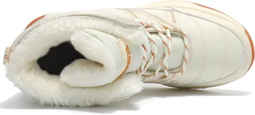 Miniatura 3 de TSIODFO Botas de moda para mujer, de invierno, impermeables, para exteriores, de cuero, color rosa dulce