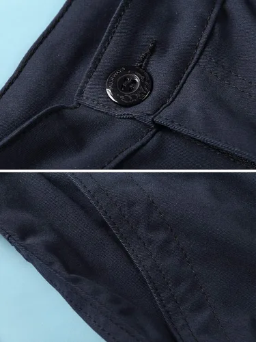 Miniatura 5 de Mesinsefra Pantalones cargo de algodón para mujer, estilo militar, tácticos, de combate, con 8 bolsillos