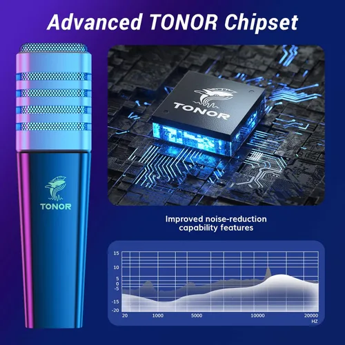 Miniatura 2 de TONOR Micrófono USB para juegos, juego de microfono de transmisión RGB, micrófono de computadora de grabación de podcasts para PS4/5, Discord