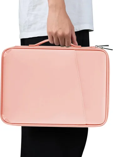 Miniatura 6 de Funda de transporte para tablet de 12.9 pulgadas, máxima protección para tu iPad Pro, Surface Pro, Galaxy Tab S8 Plus y más (PU-rosa, 12.9 pulgadas)