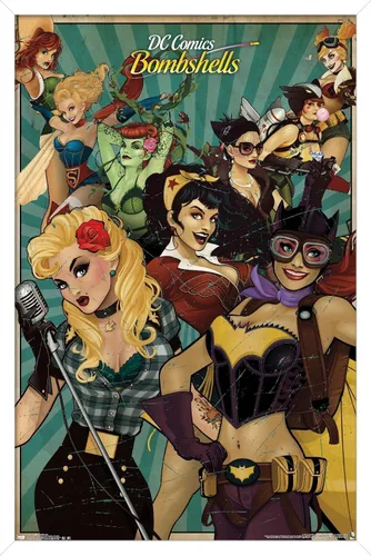 Miniatura 12 de Trends International DC Comics Bombshells - Póster de pared (22.375 x 34 pulgadas)