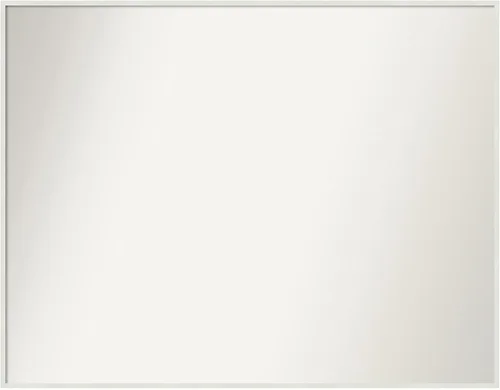 Miniatura 1038 de Amanti Art Espejo de baño blanco para sobre el fregadero, 32 x 45 pulgadas, espejo de tocador rectangular blanco esbelto, marco de madera moderno