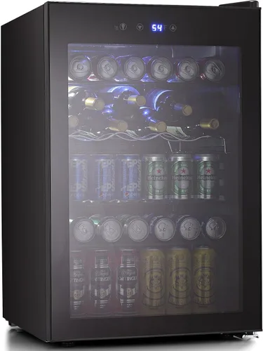 Miniatura 11 de Antarctic Star Refrigerador de Bebidas Enfriador de 18L, 24 Latas, Mini Refrigerador con Compresor Silencioso, Luz LED, Refrigerador Pequeño