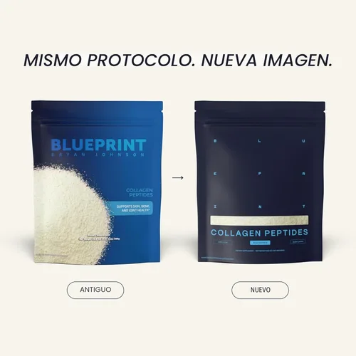 Miniatura 2 de Blueprint Bryan Johnson - Péptidos de colágeno hidrolizado en polvo – Tipo I, II y III de colágeno para mujeres y hombres – Suplemento de proteína