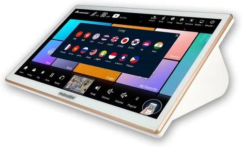 Miniatura 4 de Inandonkod - Máquina de karaoke 2025, control de aplicación de teléfono con pantalla táctil de 18.5 pulgadas, canciones de descarga gratuita