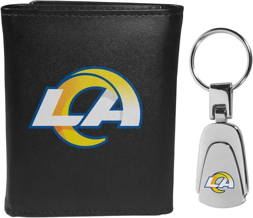Miniatura 19 de Siskiyou Sports NFL unisex Tri-fold Wallet & Steel Key Chain