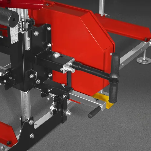 Miniatura 21 de MechMaxx Aserradero portátil de 18'', motor de gasolina DUCAR 212cc 7HP, ancho de tablero de 15'' y grosor de tablero de 7'', longitud de pista