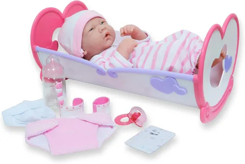 Miniatura 10 de Juego de regalo de muñeca bebé de 8 piezas JC Toys - La Newborn Nursery Muñeca realista de 14 pulgadas con accesorios Rosa A partir de 2 años