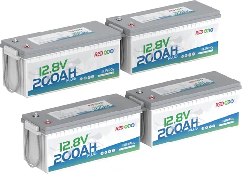 Miniatura 10 de Redodo Paquete de 3 baterías de litio de 12 V 100 Ah Grupo 24, ciclo profundo de 1280 Wh con BMS de 100 A, batería recargable de litio de más