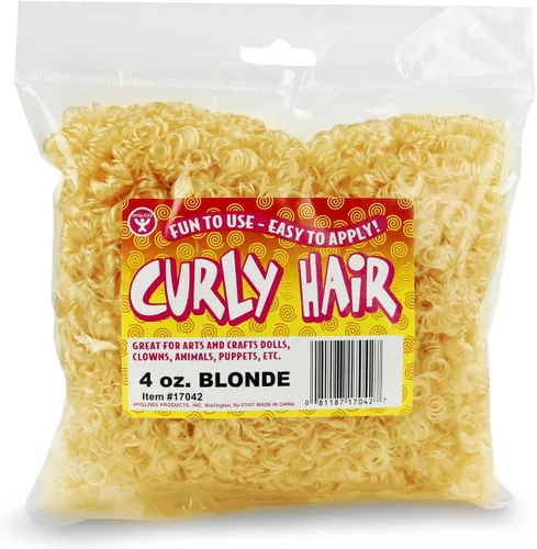 Miniatura 18 de Hygloss Cabello Rizado de Muñeca de 16 oz para Manualidades Surtido - Cabello Sintético Premium para Hacer Muñecas, Marionetas y Proyectos de Artes