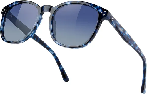 Miniatura 51 de Gafas de sol polarizadas para mujer con protección UV para mujer, a la moda, grandes sombras con marco de acetato BC2110