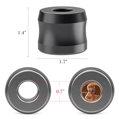 Miniatura 3 de Linkidea Paquete de 2 soportes de afeitar de seguridad, diámetro de apertura de 0.7 pulgadas (0.728 in), soporte de afeitado para hombre
