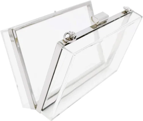 Miniatura 3 de Bolsa de mano de acrílico transparente de alta calidad, bolsa de mano de noche