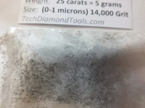Miniatura 5 de TechDiamondTools Polvo de diamante para pulir vidrio, cuarzo, mármol, piedra, piedra, parabrisas, travertino, grano 14,000, grano 14,000, 0-1