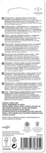 Miniatura 8 de Pluma estilográfica Parker Vector., Azul