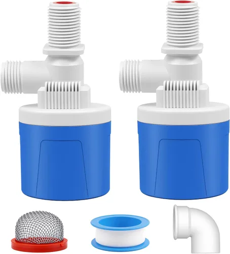Miniatura 8 de Válvula de flotador de agua de entrada superior lateral de 1/2 pulgada, paquete de 2 válvulas de flotador de canal de agua, válvula de flotador