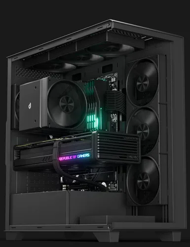 Miniatura 7 de Enfriador de aire para CPU, enfriador de CPU de doble torre con ventilador PWM de 120 mm, enfriador de aire para CPU de 6 tubos de calor