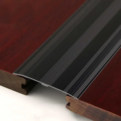 ZIMGOD Tira de transición de piso de madera a azulejo, umbral plano de metal para pisos laminados, puertas, tiras de ribete de alfombras, carpeta de