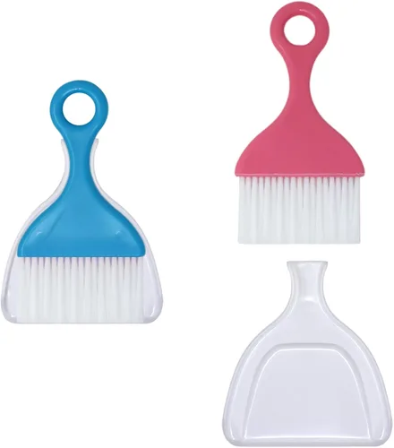 Honbay 2 pinceles de plástico para pintura de diamante con embudo, mini cepillos de limpieza de escritorio para organizador de diamantes o limpieza