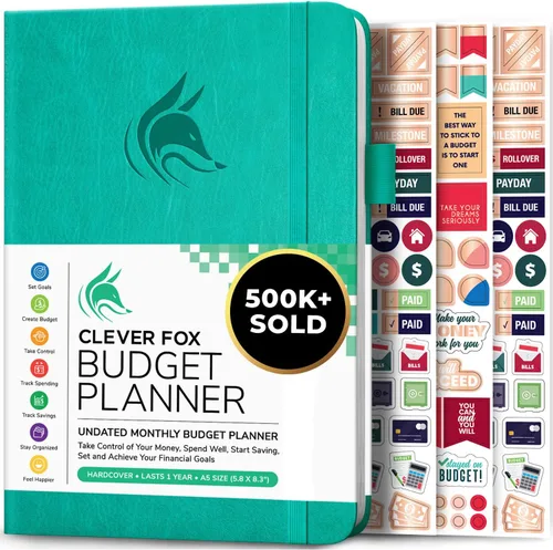 Miniatura 7 de Clever Fox Planificador de presupuesto de bolsillo, mini cuaderno de seguimiento de gastos. Organizador de presupuestos mensual, cuaderno