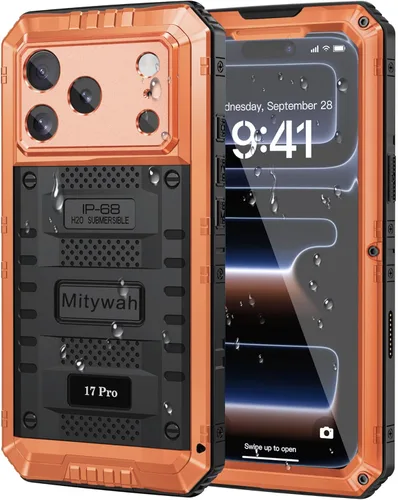 Miniatura 129 de Mitywah Funda impermeable para iPhone 7/iPhone 8 / iPhone SE 2020, funda de metal resistente de grado militar, protección de cuerpo completo