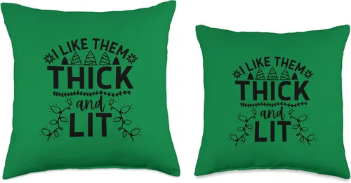 Miniatura 3 de jovy fits I Like Them - Almohada gruesa y iluminada con luces para árbol de Navidad, 16 x 16 pulgadas, multicolor